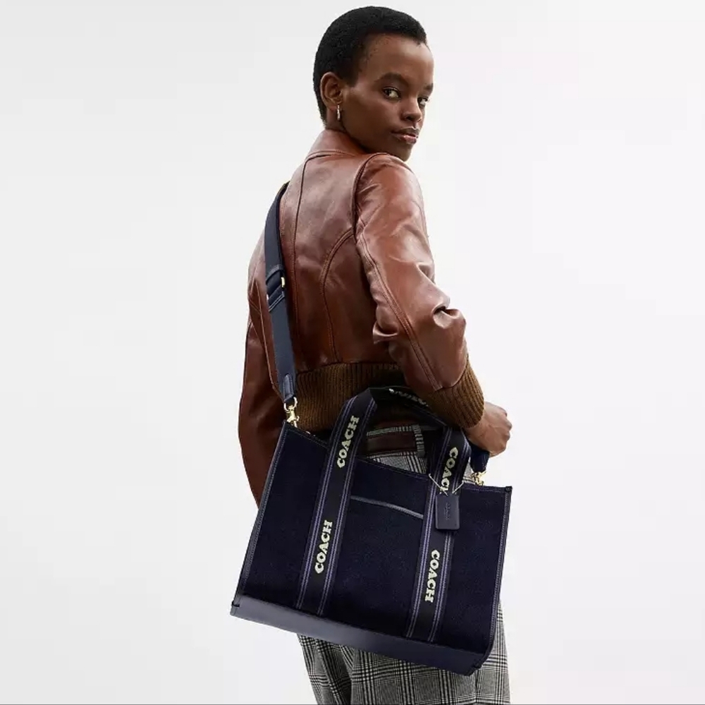 EXCELLENT COACH SMITH TOTE BAG IN REGENERATIVE COTTON - Picture 2 of 11